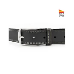 Cinturón piel negro