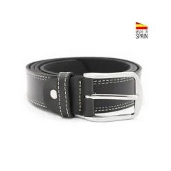 Cinturón piel negro
