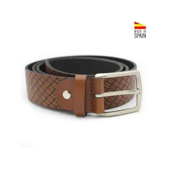 Cinturón trenza camel
