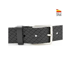 Cinturón trenza negro
