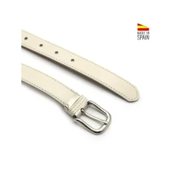 Cinturon niño​ cuero beige