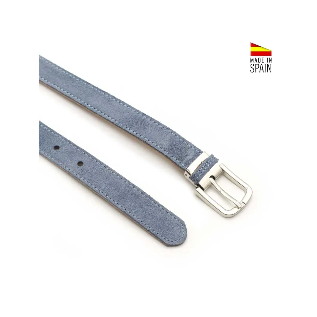 Cinturon niño serraje azul