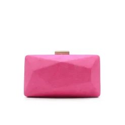 Clutch asimétrico fucsia