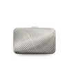 Clutch metálico plata