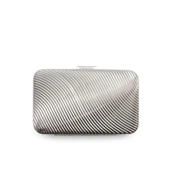 Clutch metálico plata