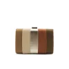Clutch patchwork tonos tierra