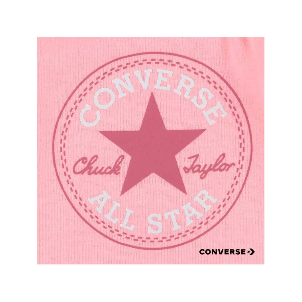 Conjunto bebé Converse rosa