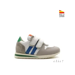Deportiva Clic! de piel new lines velcro