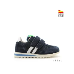 Deportiva Clic! de piel new lines velcro