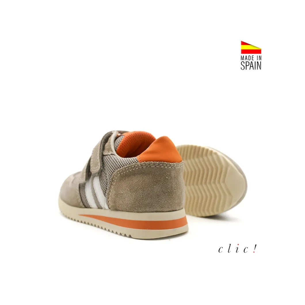 Deportiva Clic! de piel new lines velcro