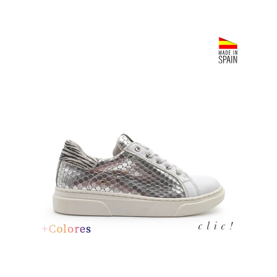 Deportiva Clic! plateada