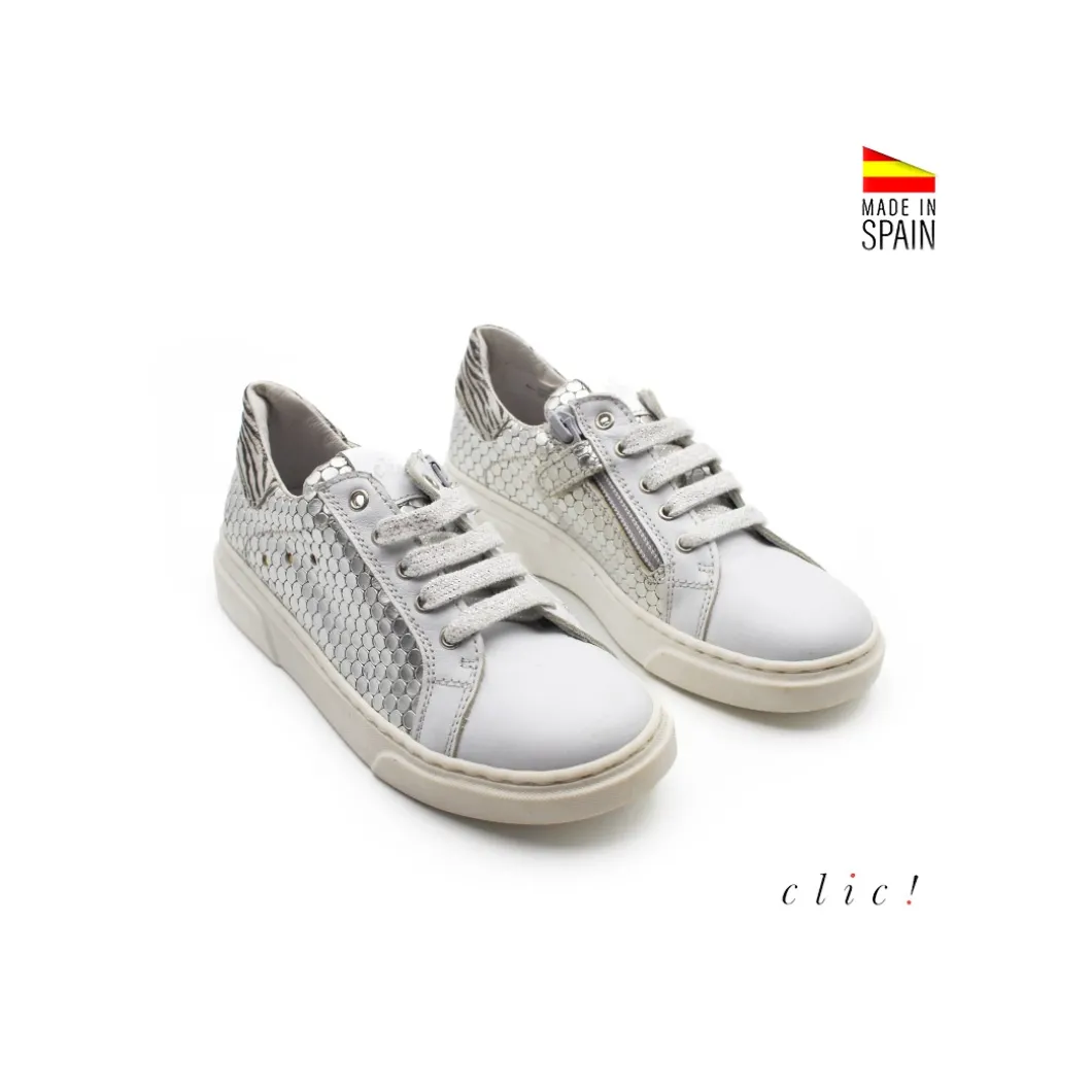 Deportiva Clic! plateada