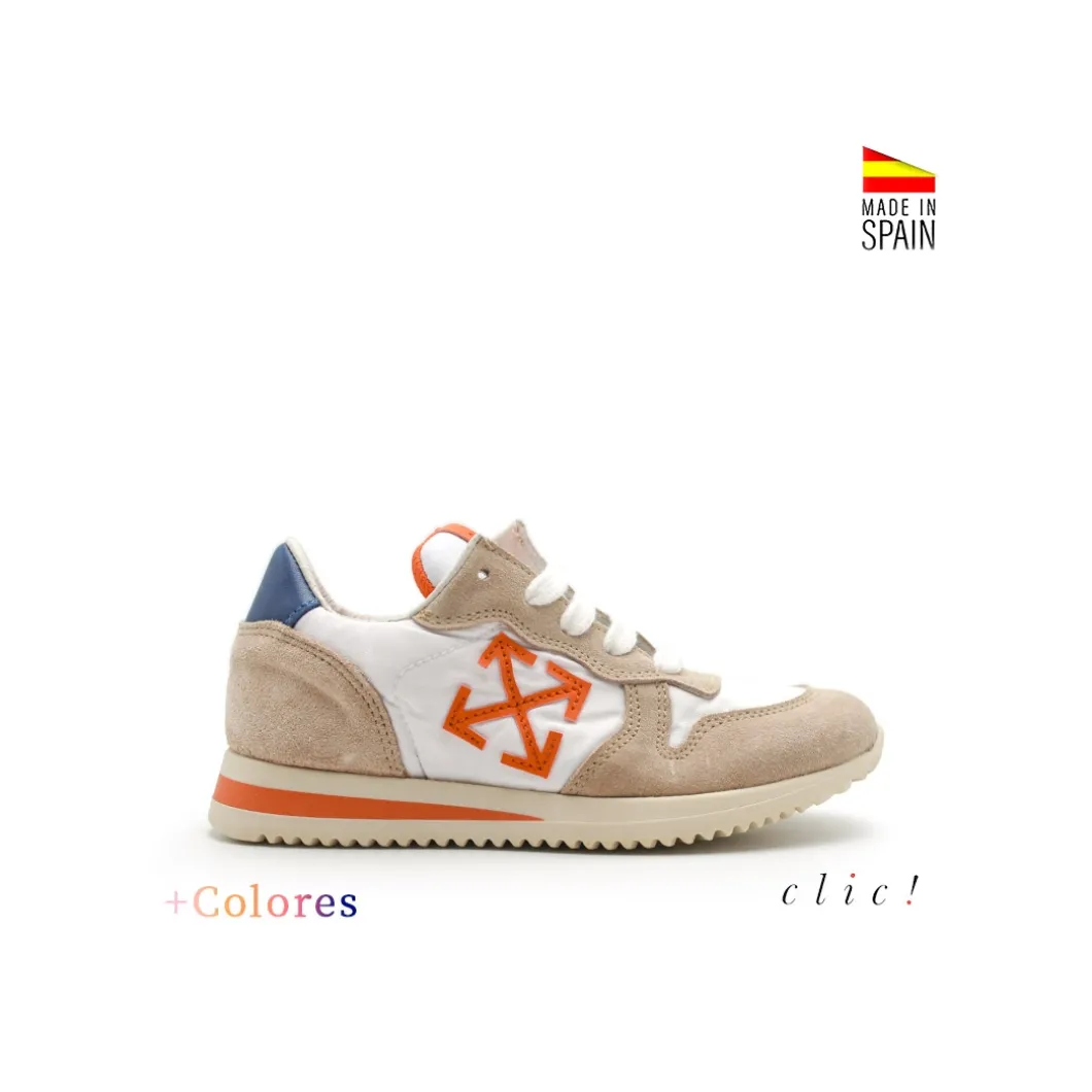 Deportiva cordones flechas Clic!