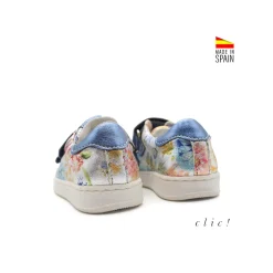 Deportiva flores metalizadas Clic!