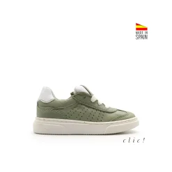 Deportiva navy cuero Clic!
