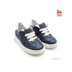 Deportiva navy cuero Clic!