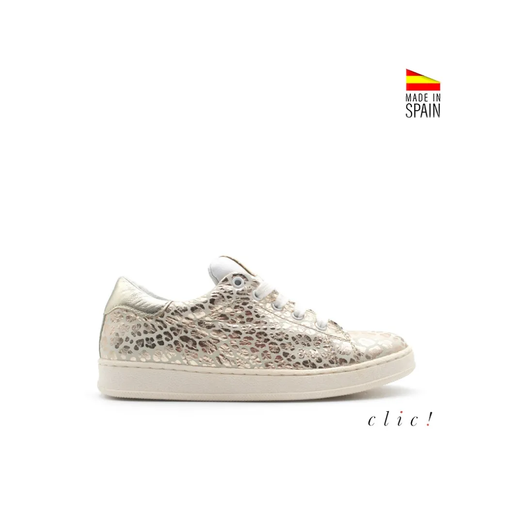 Deportivas leopardo metalizado Clic!