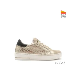 Deportivas leopardo metalizado Clic!
