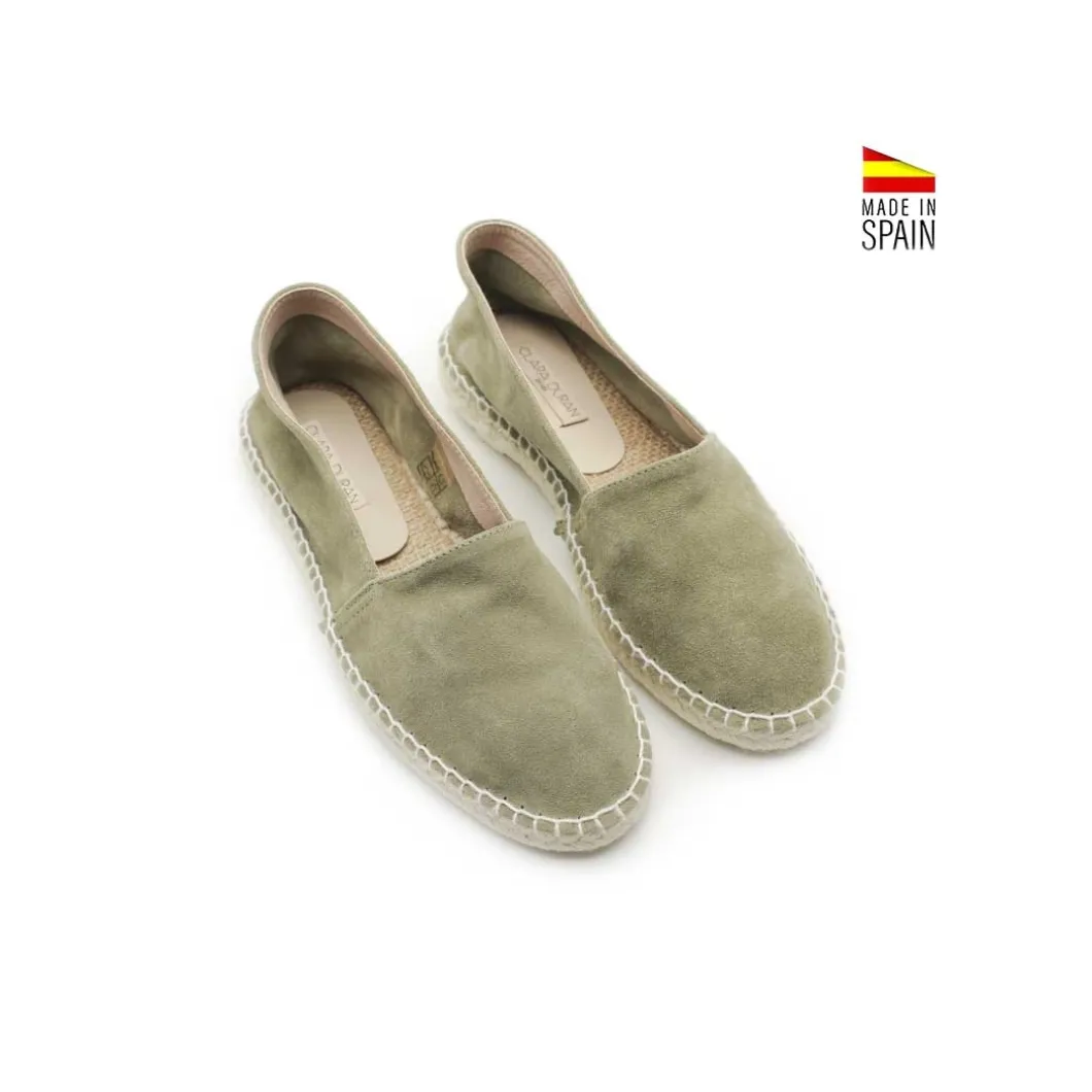 Espadrille serraje pespunte verde