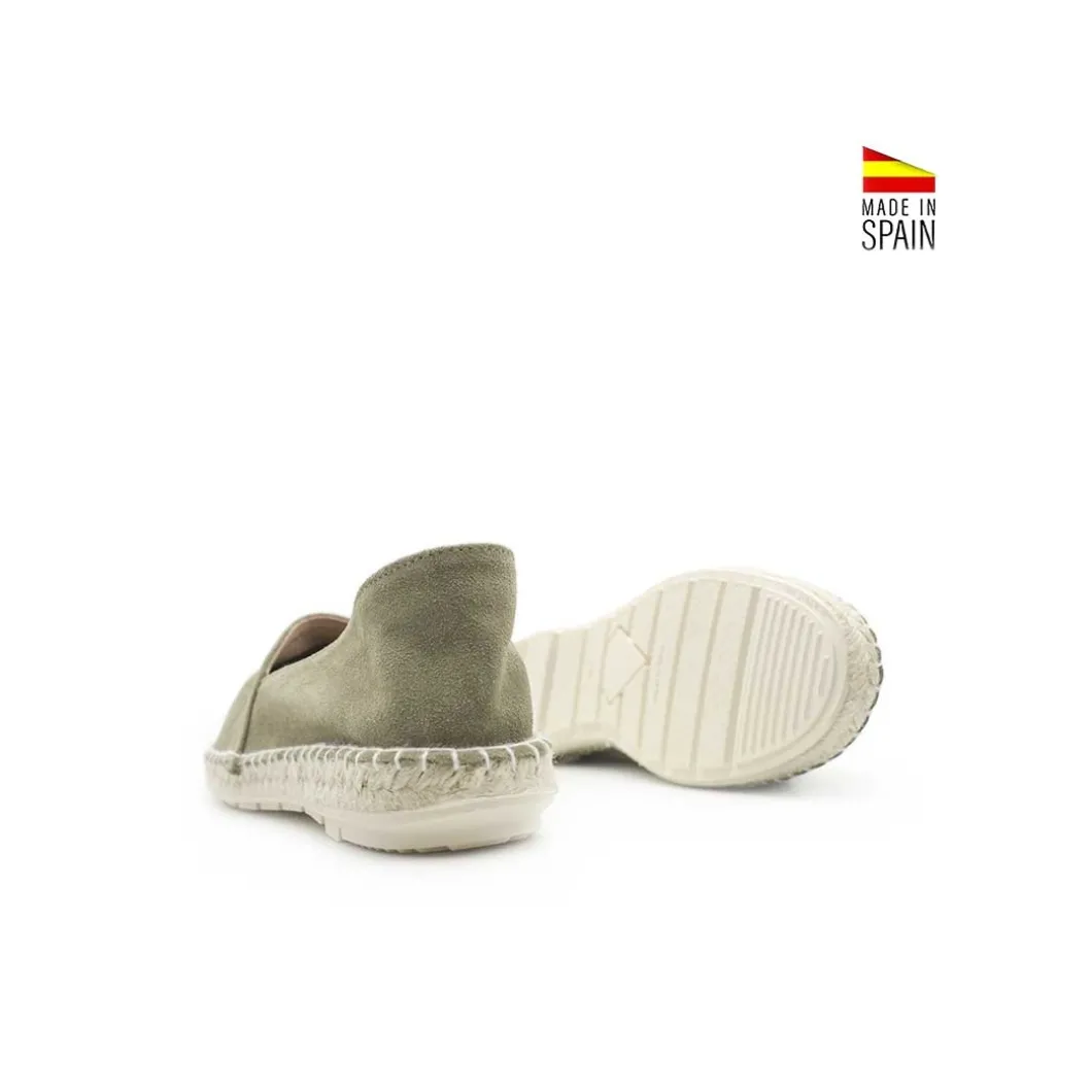 Espadrille serraje pespunte verde