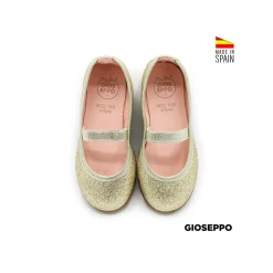 Manoletina dorada glitter Gioseppo