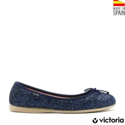 Manoletina glitter azul marino