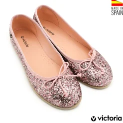 Manoletina glitter rosa