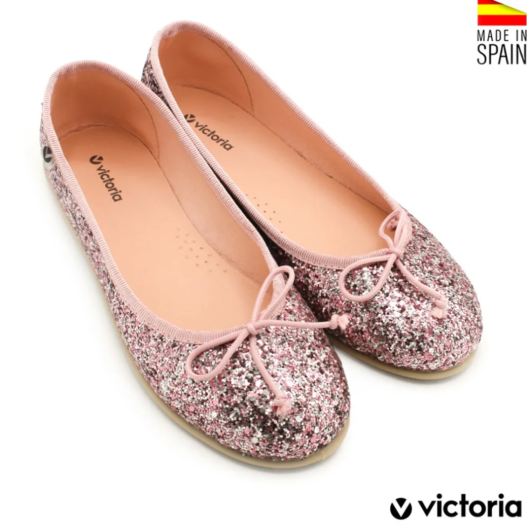 Manoletina glitter rosa