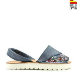 Menorquina plataforma boreal azul jeans