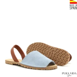 Menorquina serraje azul celeste Pura Vida