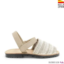 MENORQUINAS LINO MANTA BEIGE