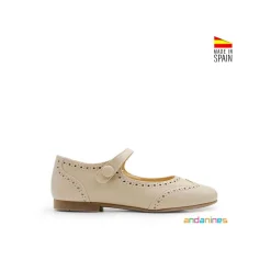 Mercedita beige brogue ingles