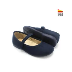 Mercedita bianca azul marino