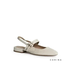 Mercedita hebilla destalonada beige