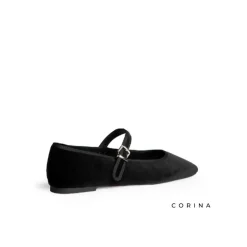 Mercedita negra terciopelo Corina