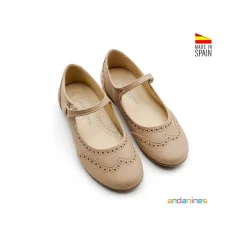 Mercedita taupe brogue ingles