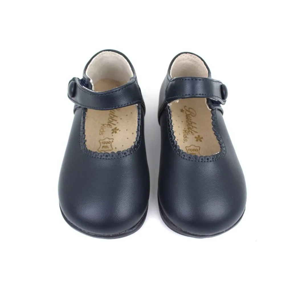 Merceditas niña basic azul marino