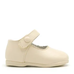 Merceditas niña basic beige
