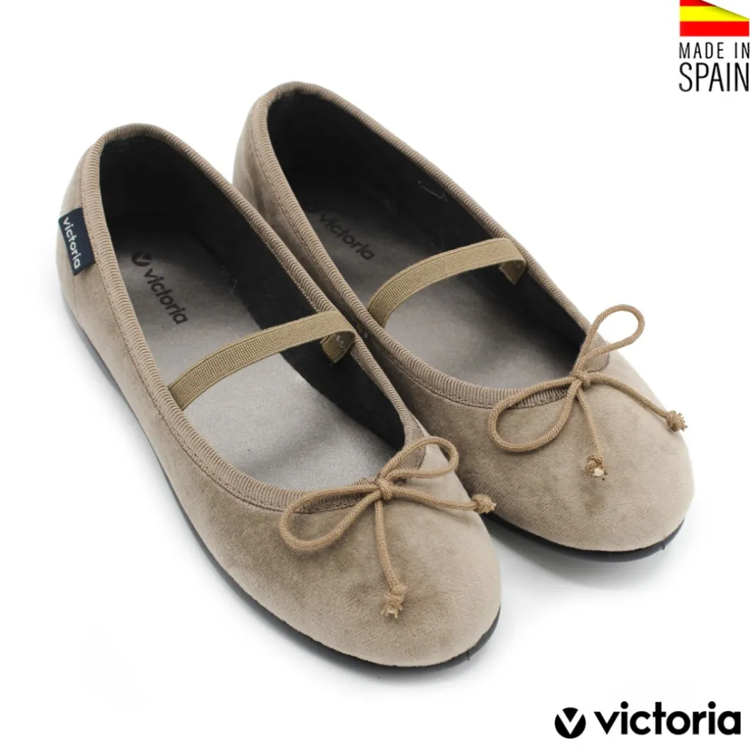 Merceditas terciopelo Victoria taupe