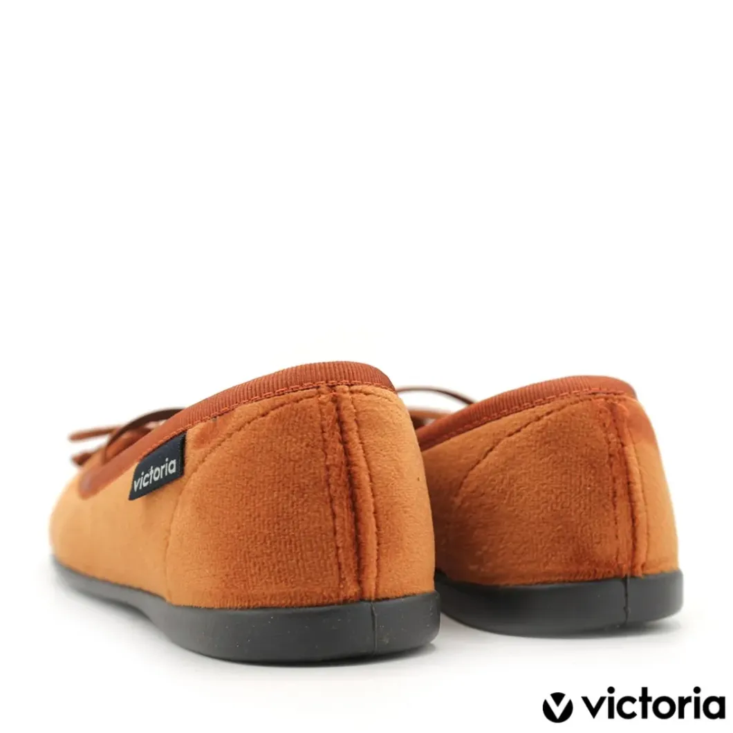 Merceditas terciopelo Victoria naranja