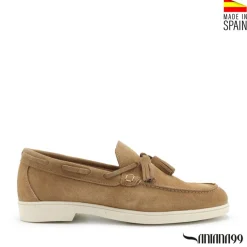 Mocasines nauticos borlas arena