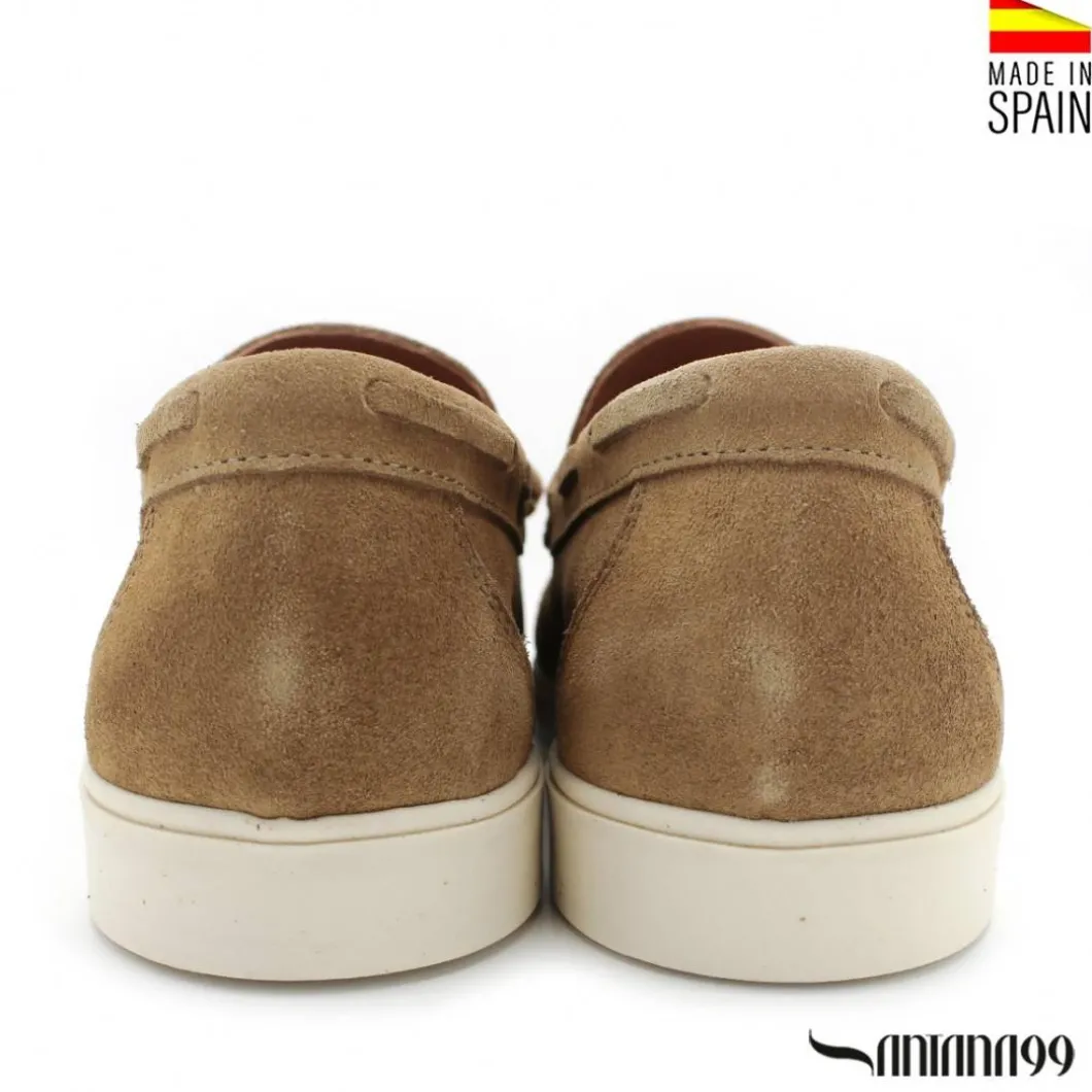 Mocasines nauticos borlas arena