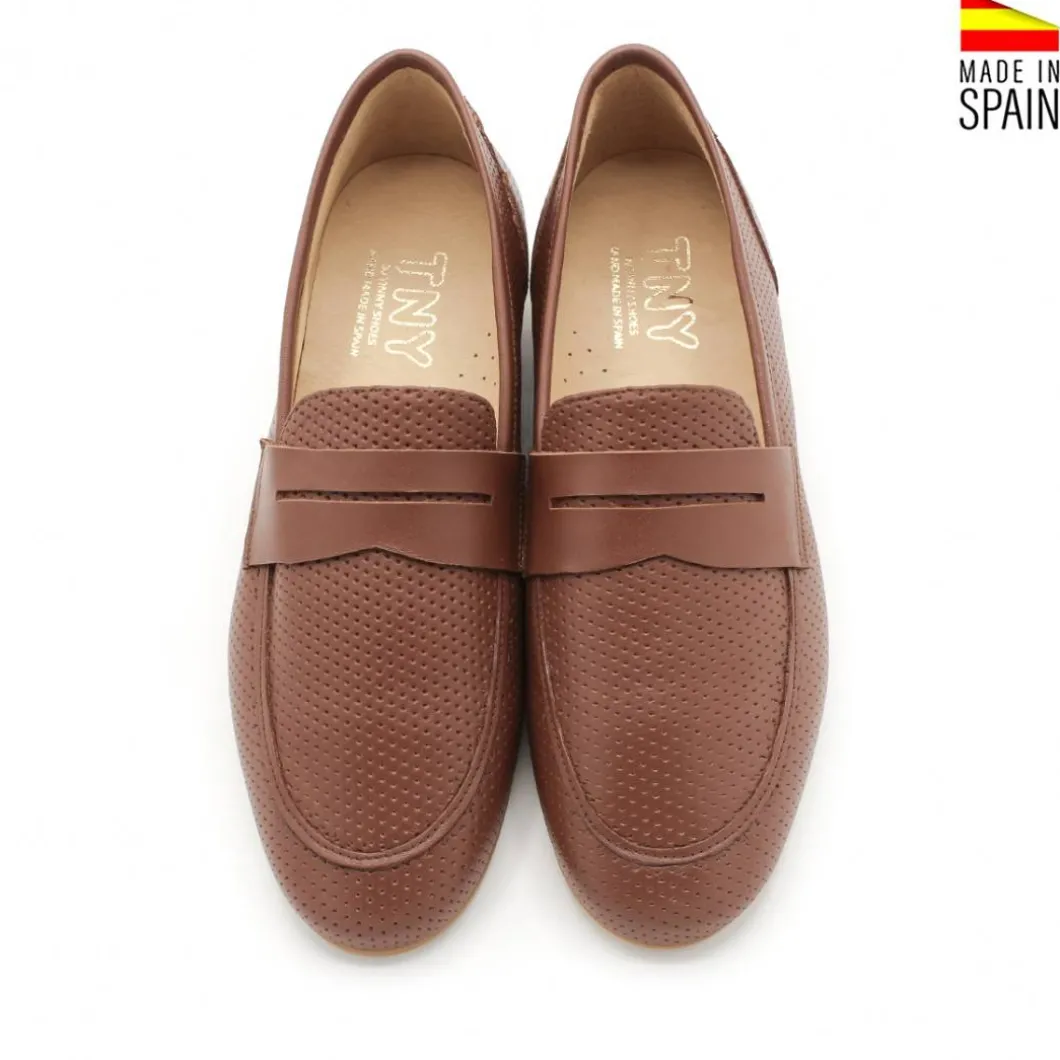 MOCASINES NIÑO PIEL CAMEL