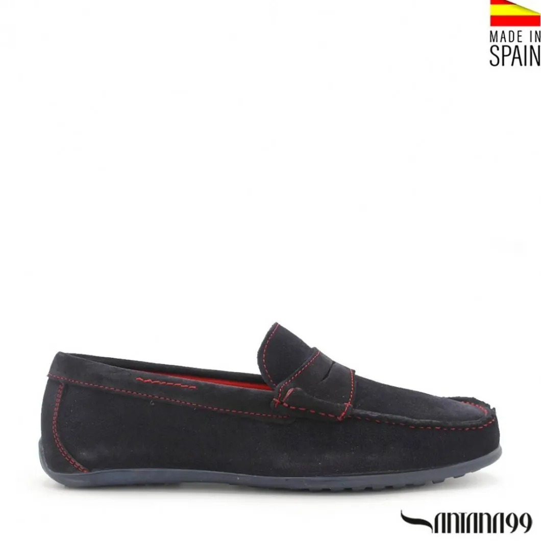 Mocasín antifaz azul marino