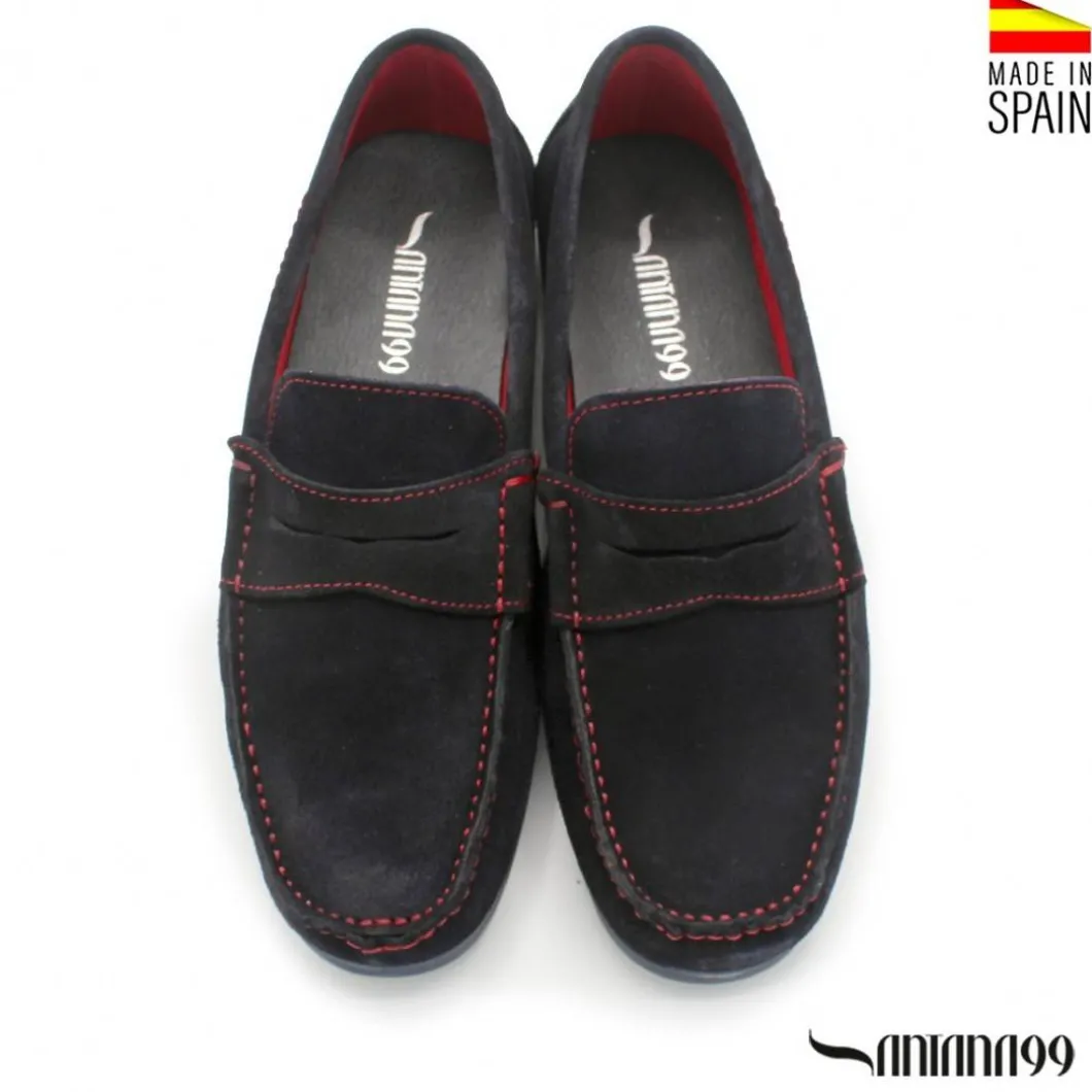 Mocasín antifaz azul marino