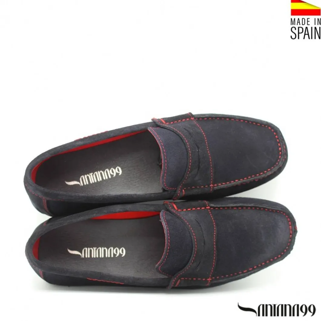 Mocasín antifaz azul marino