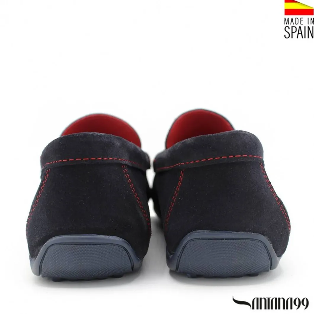 Mocasín antifaz azul marino