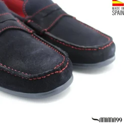 Mocasín antifaz azul marino