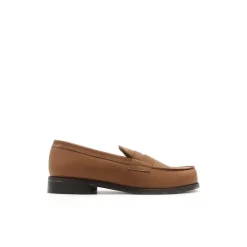 Mocasín antifaz camel de piel