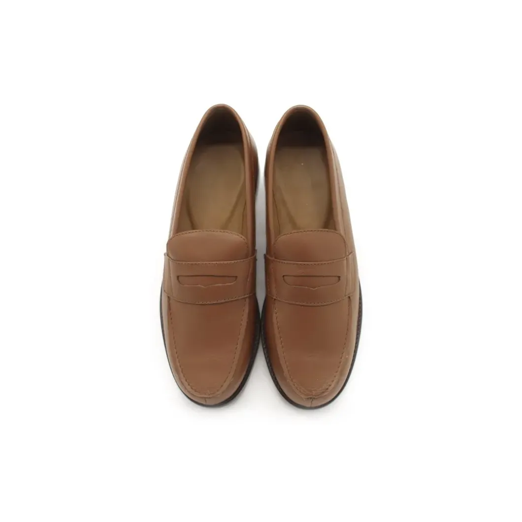 Mocasín antifaz camel de piel
